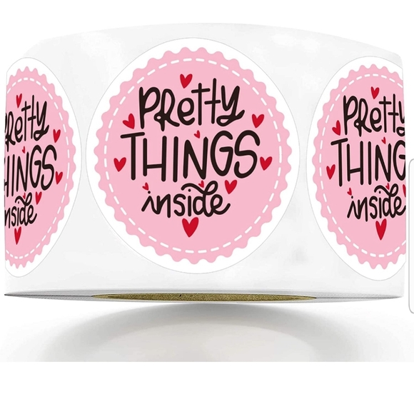 50 Ct 2x2" RESTOCKED  Pretty Things Inside Stickers. Small Business Than… - Picture 8 of 8